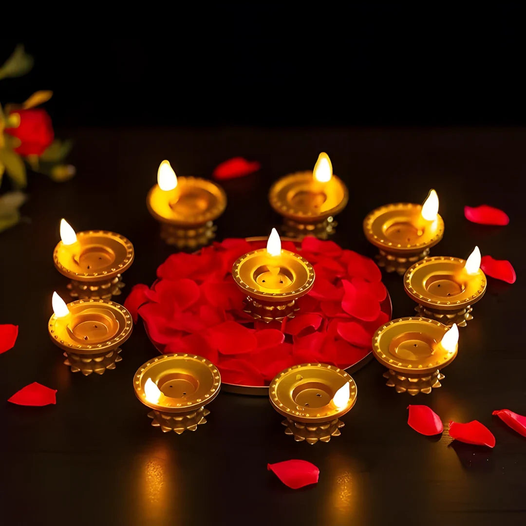Water Pouring Diya Led Light