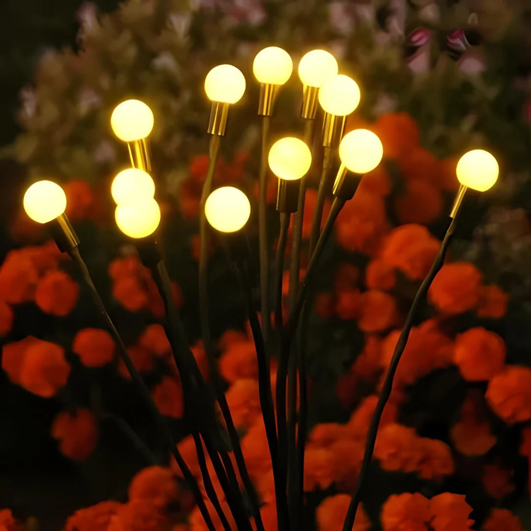 Waterproof Solar Powered Firefly Garden Lights (set of 2) lights