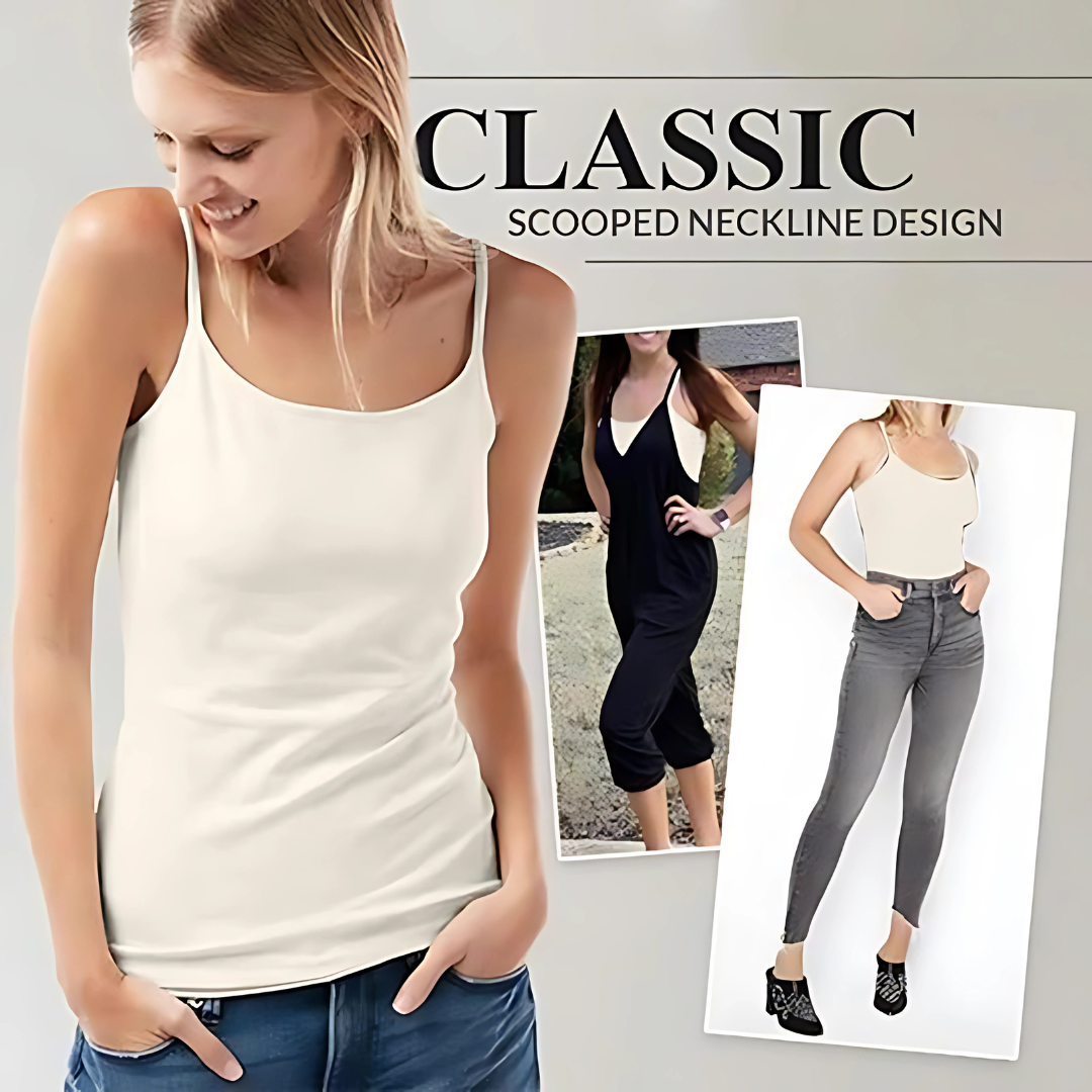 Women’s Loose Cami with Built in Tank Top (Pack of 2)