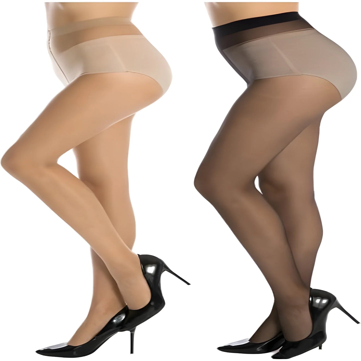 Women’s Lycra Blend Sheer Pantyhose – Pack of 2