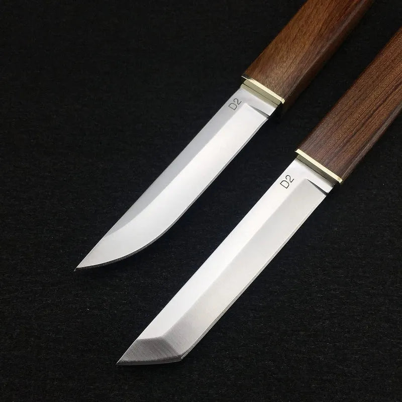 Wooden 2 IN 1 Kitchen Knife Set Stainless Steel Blade Kitchenware
