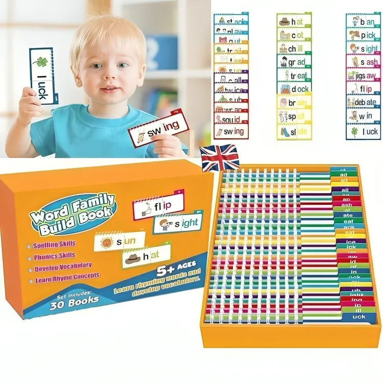 Words & Images Reading Flip Book Early Educational Interactive