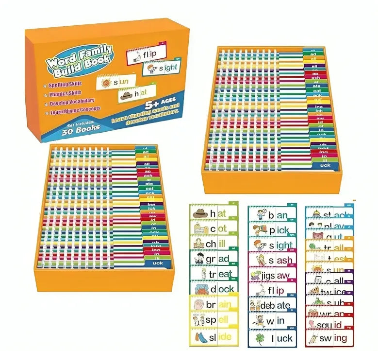 Words & Images Reading Flip Book Early Educational Interactive