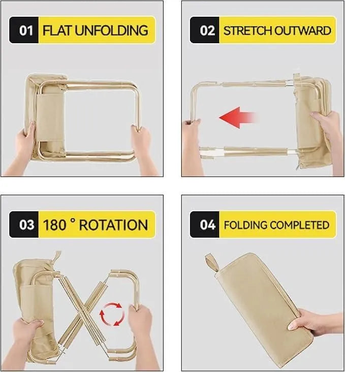 Zipper Folding Stool home decor