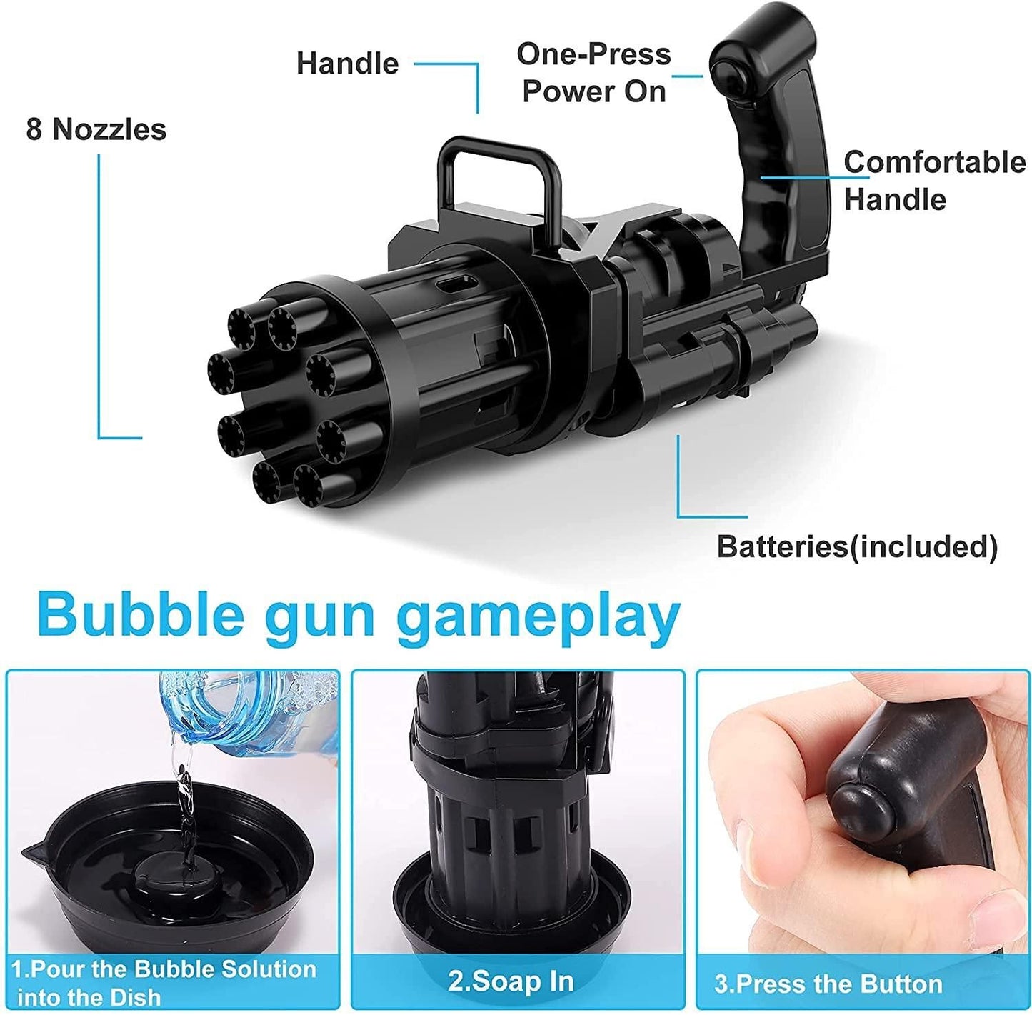Bubble Gun Blower Maker