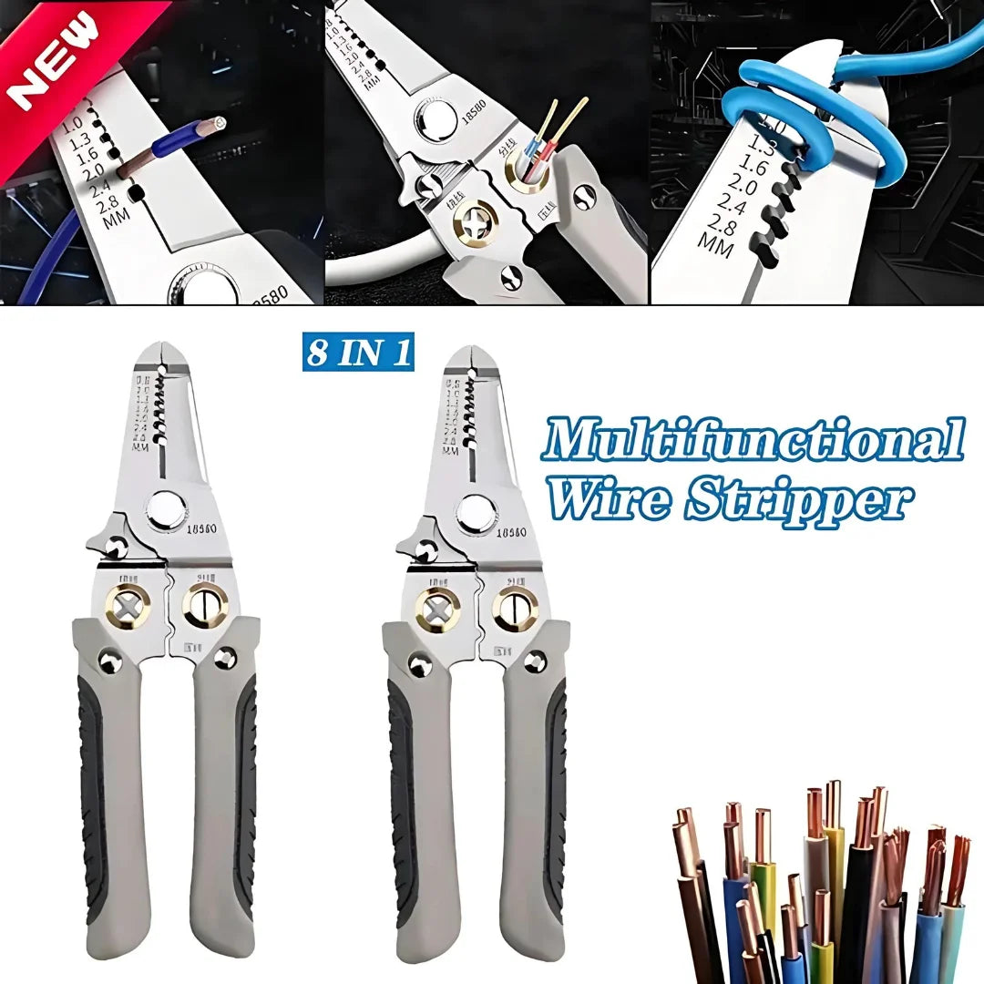 10 in 1 Cable Looping Splitting Cutting Pliers Wire Strippers