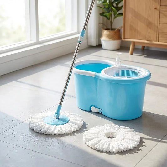 360° Self-Spinning Mop Set