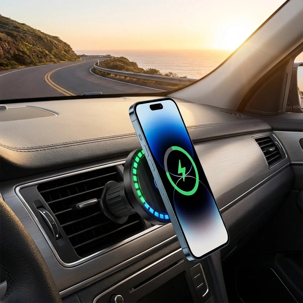 Music-Reactive Wireless Car Charger