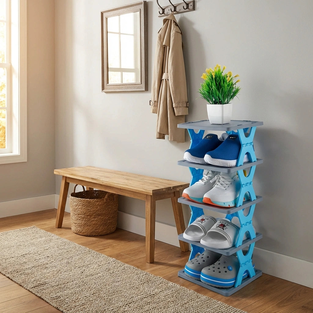 Smart Foldable Shoes Tier Shoe Rack 4 Layer