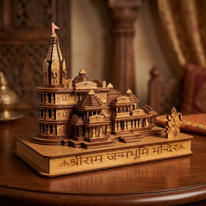 Shri Ram Mandir Ayodhya 3D Wooden Temple