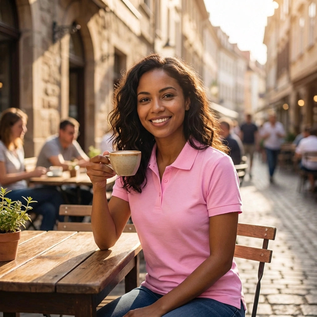 Soft Pink Polo T-Shirt