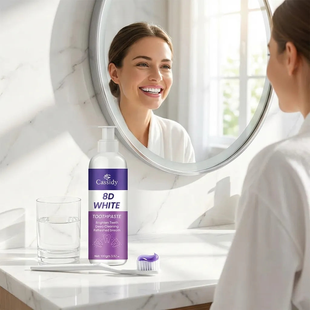 8D Whitening Toothpaste Duo