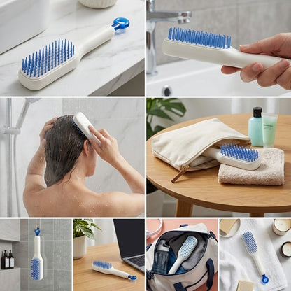 Self-cleaning Anti-static Massage Comb-Pack of 1
