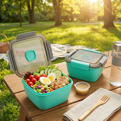 Lunch Box with 3 Compartments