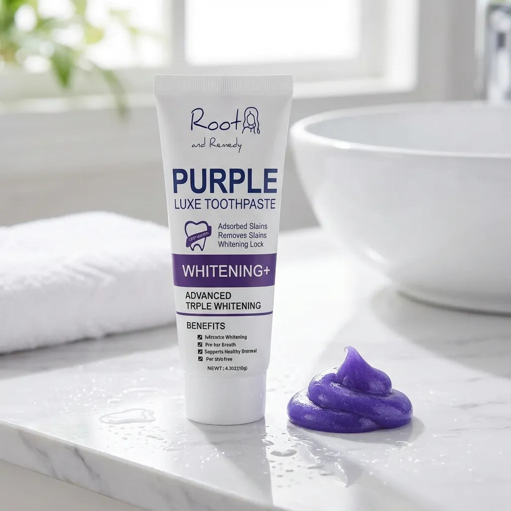 Color-Correcting Purple Toothpaste