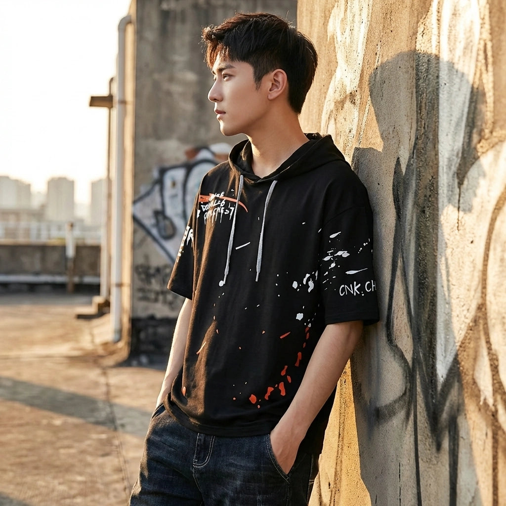 Black Cotton Hoodie Twin Pack