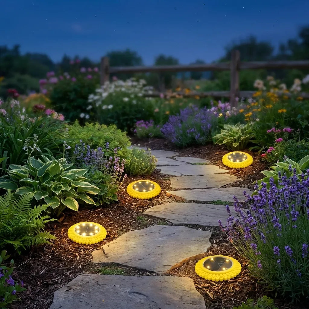 Solar Ground Lights 4-Pack