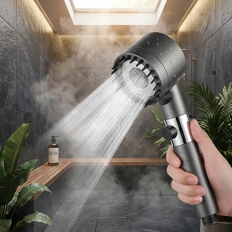 High Pressure 3-Setting Filtration Shower Head