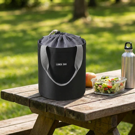 Cylindrical Insulated Lunch Bag