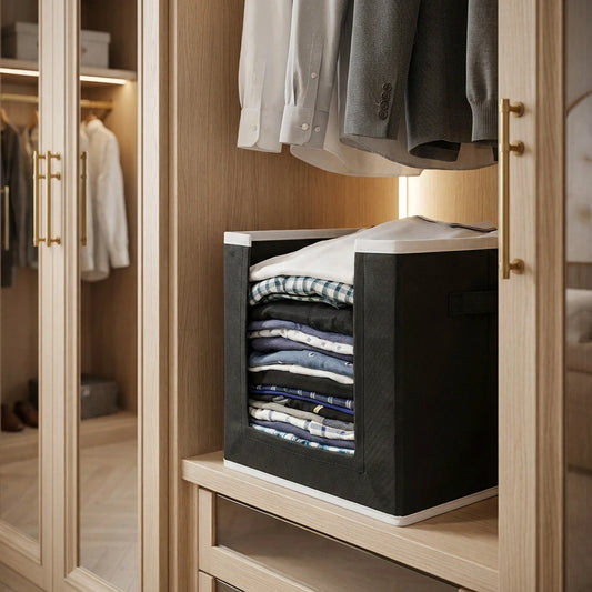 Closet Organizer-Foldable Shirts and Clothing Organizer Stackers(Pack of 4)