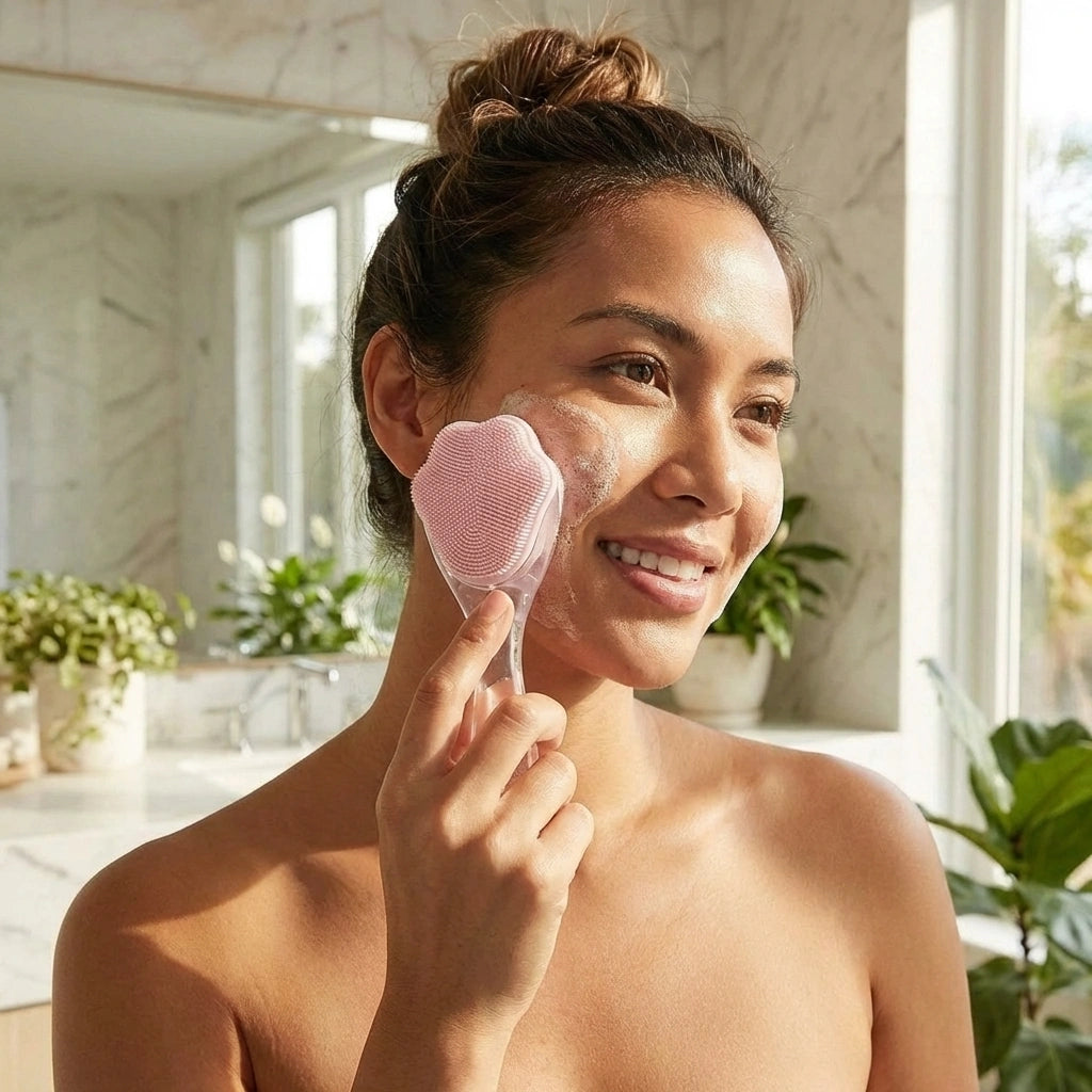 Silicone Facial Cleansing Brush Skin Skin Easy to Clean Scrubber