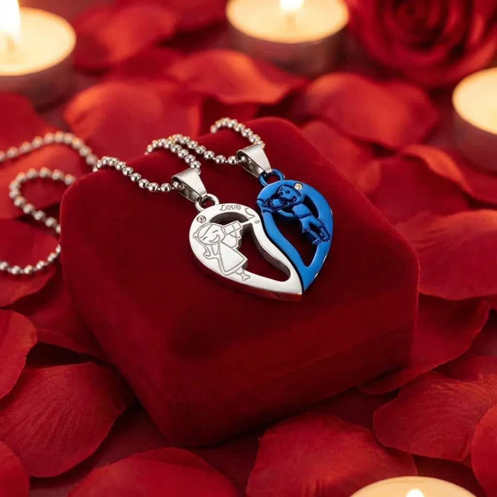 Broken Hearth shape valentine locket