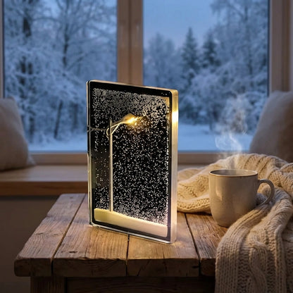 Snow Scene Light Street Lamp