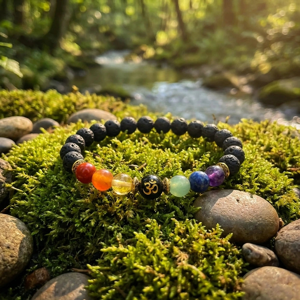 Sacred Om Bead Bracelet