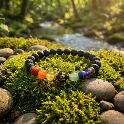 Sacred Om Bead Bracelet
