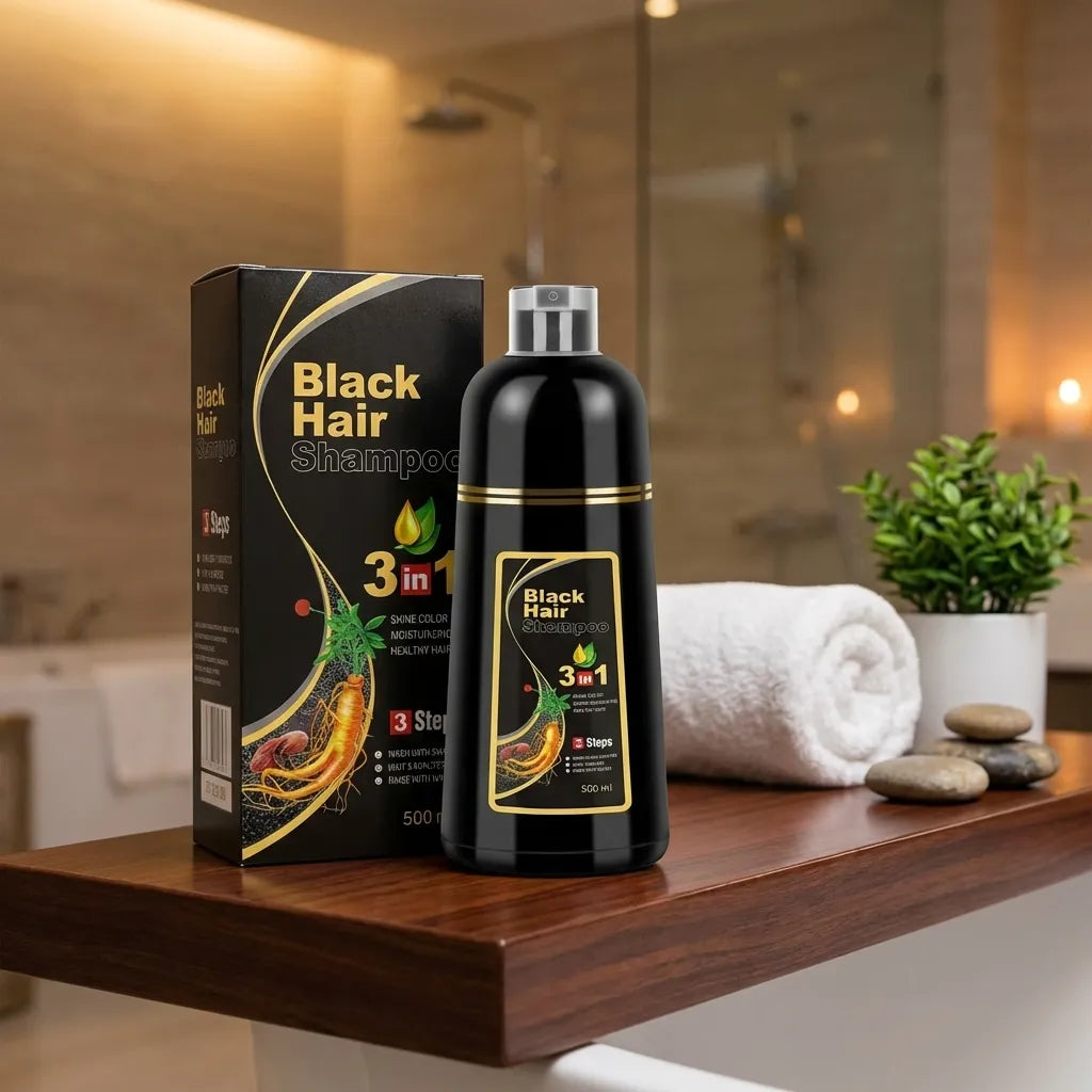 3-in-1 Black Hair Shampoo (Buy 1 Get 1 Free)