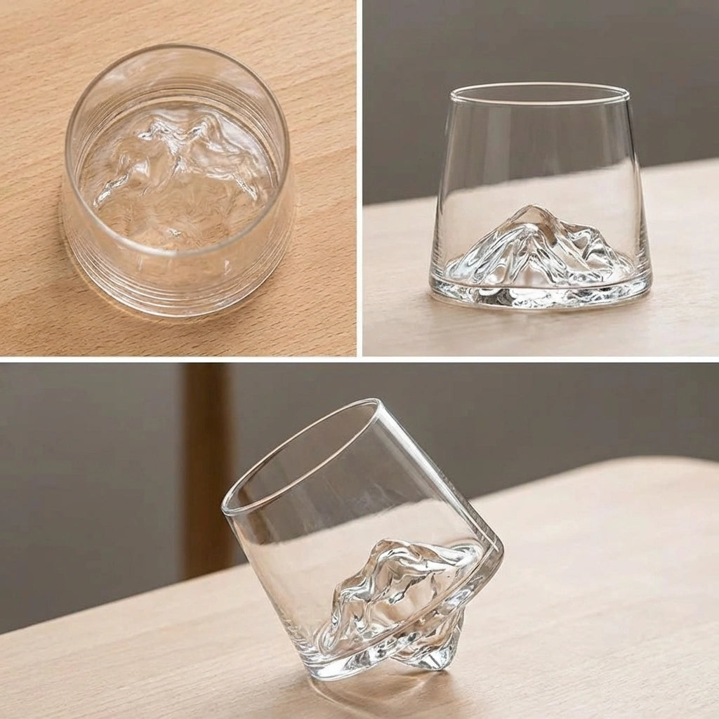 Japanese Mount Fuji Glass