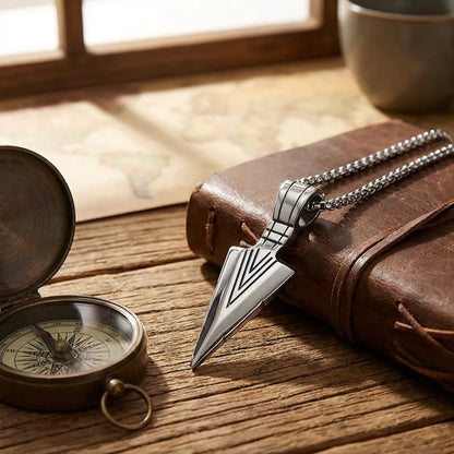 Saizen Arrow Silver Locket Pendant