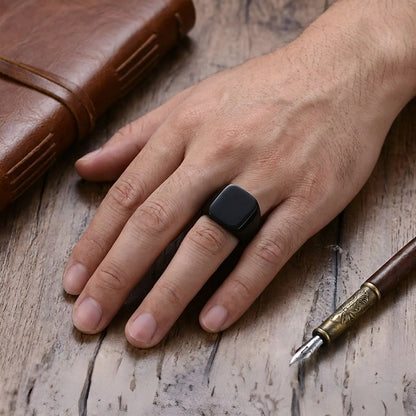 Sleek Stainless Steel Ring
