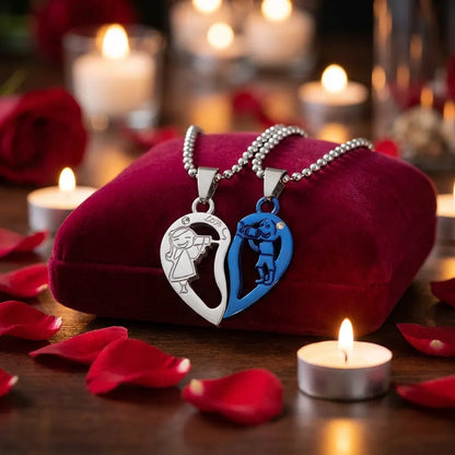 Broken Hearth shape valentine locket