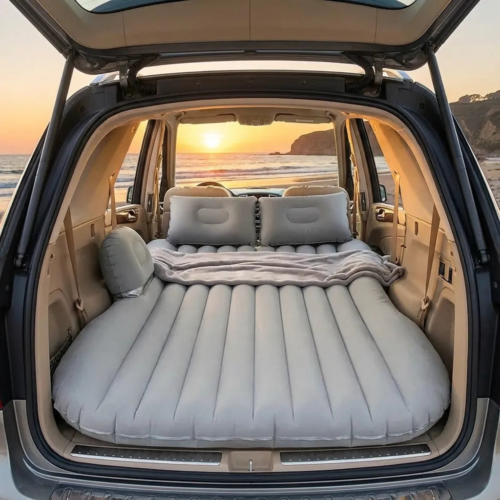 Car Travel Bed Mattress with 2 Air Pillows