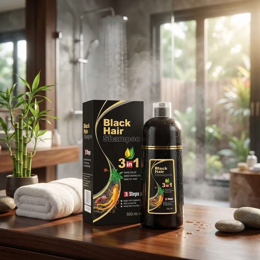 3-in-1 Black Hair Shampoo (Buy 1 Get 1 Free)