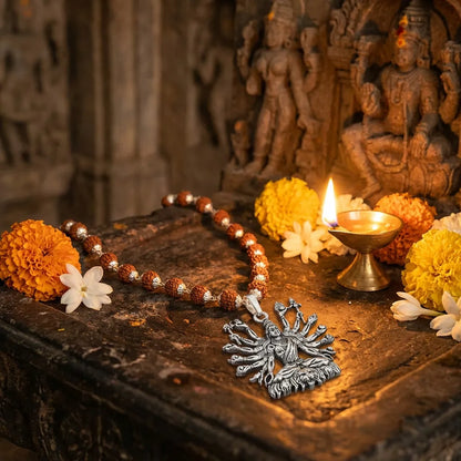 Men’s Shiva Silver Pendant