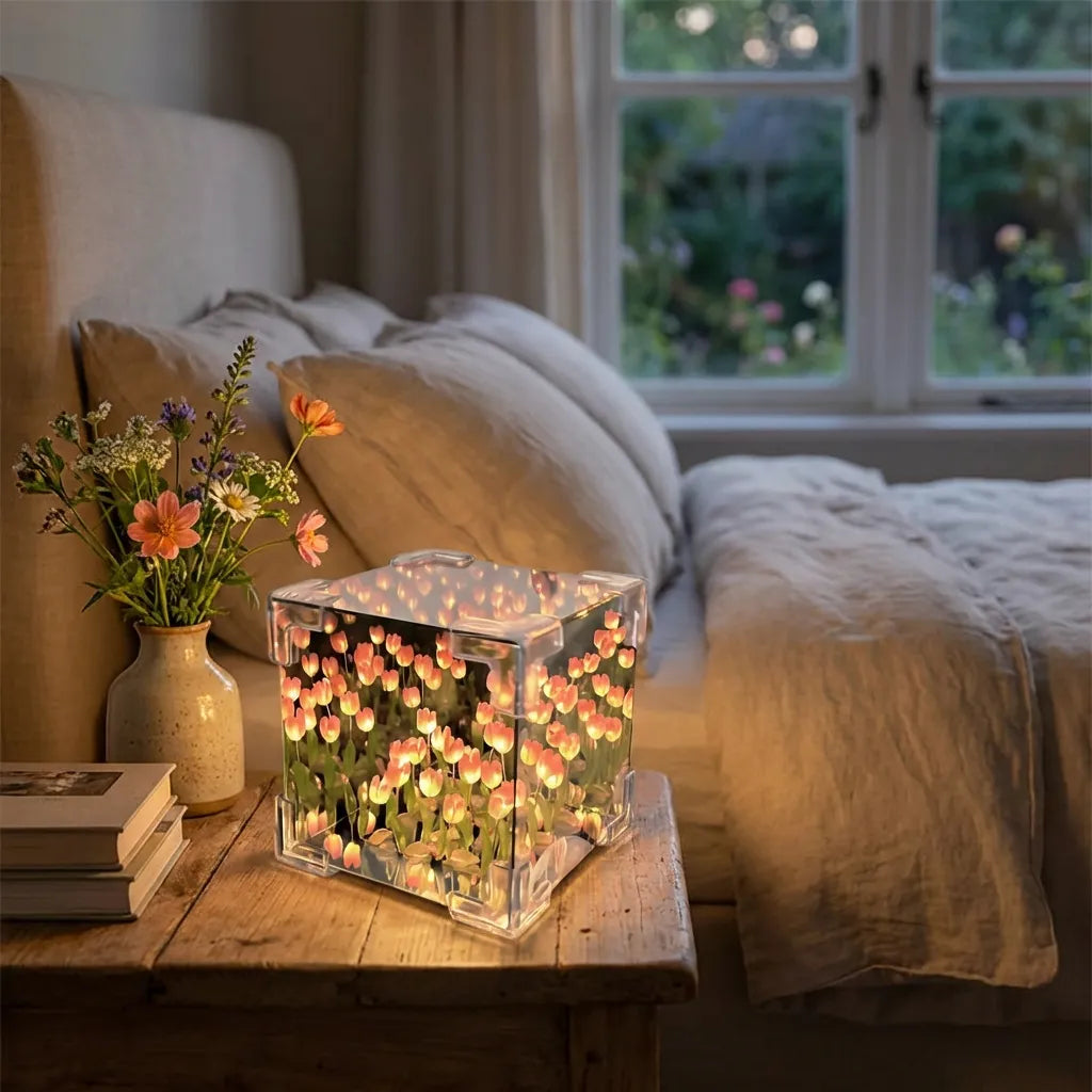 Tulip Cube Mirror Lamp