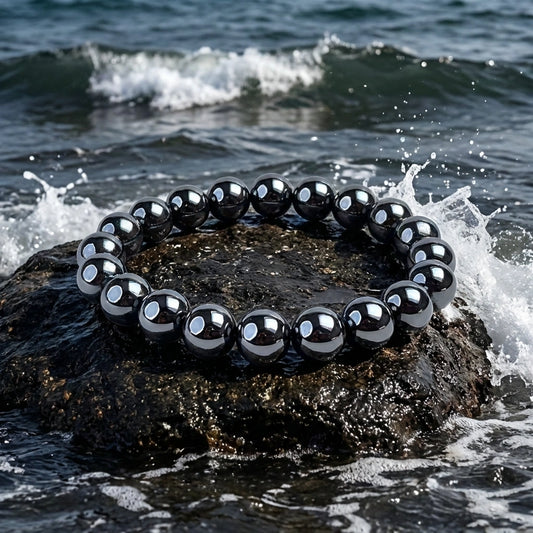 Magnetic Hematite Bracelet Set