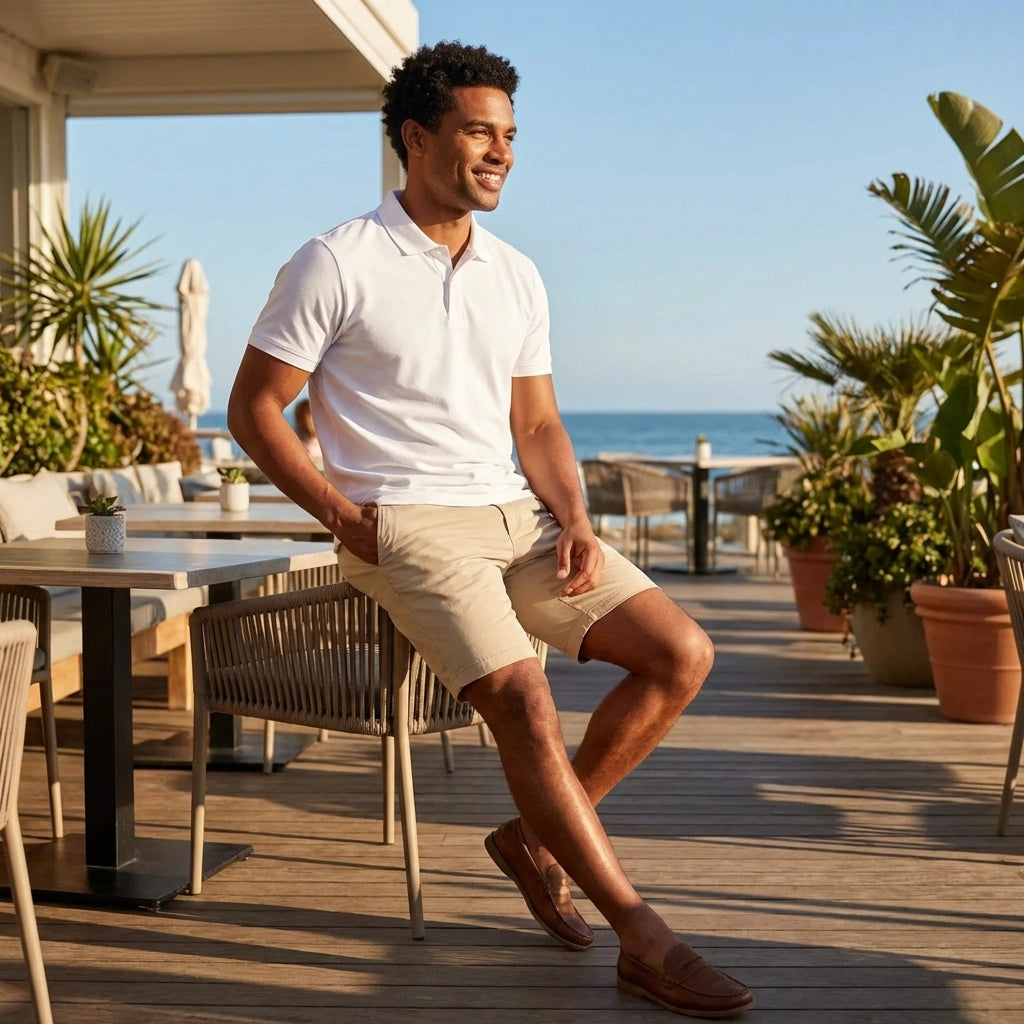 Classic White Polo Tee