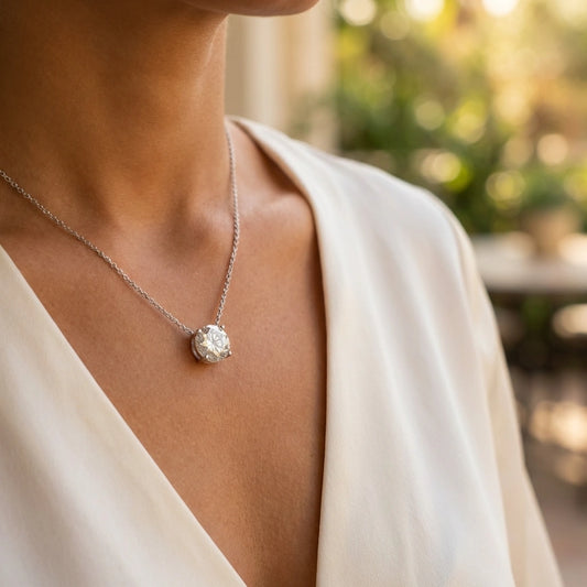 Silver Stone Necklace
