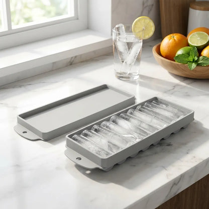 Sleek Cylinder Ice Trays (Pack of 2)