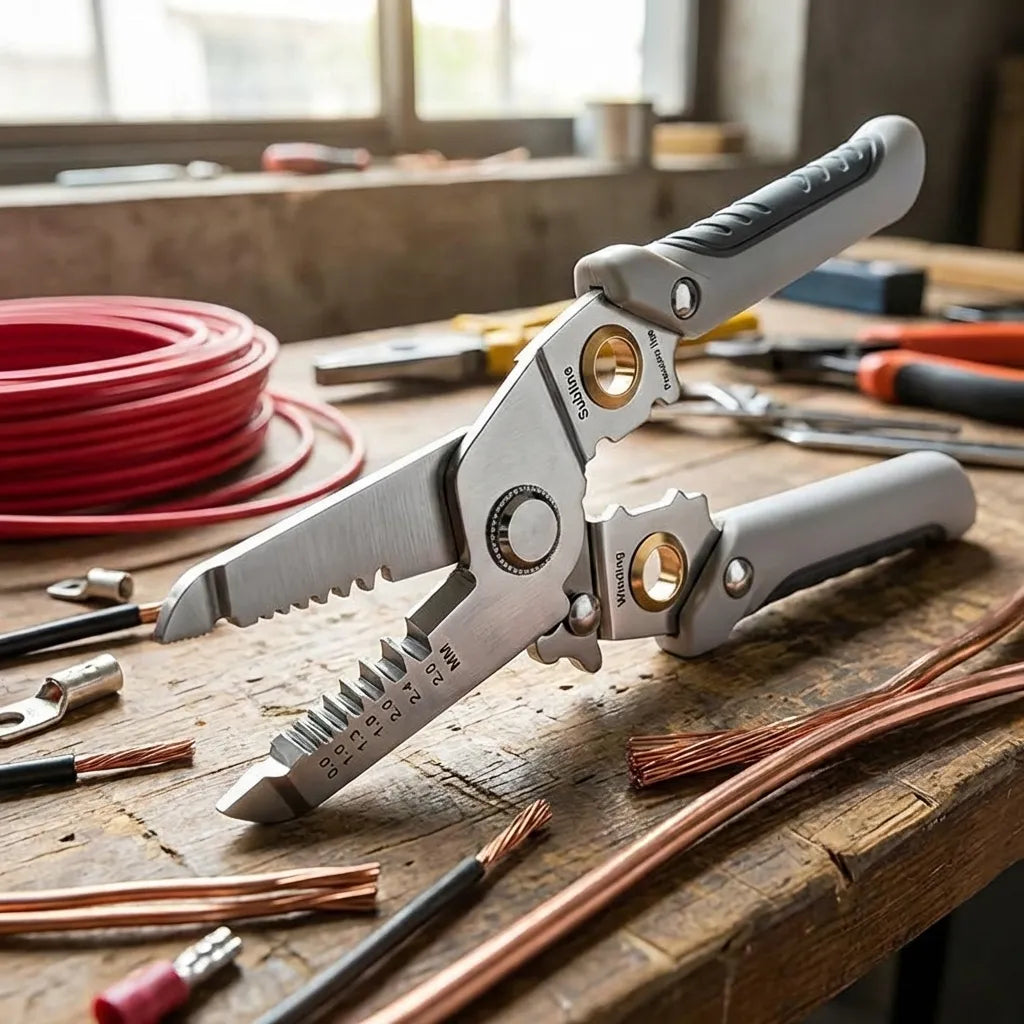 10 in 1 Cable Looping, Splitting, Cutting Pliers Wire Strippers