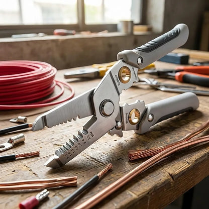 10 in 1 Cable Looping, Splitting, Cutting Pliers Wire Strippers