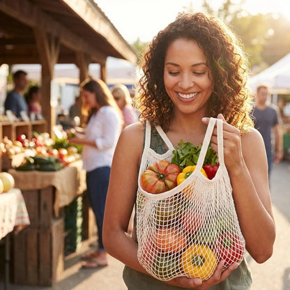 Fruit Bags For Vegetables And Fruits Reusable (Pack of 6)