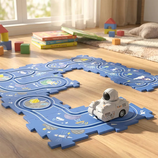 Puzzle Rail car Race Slot Car Track Set