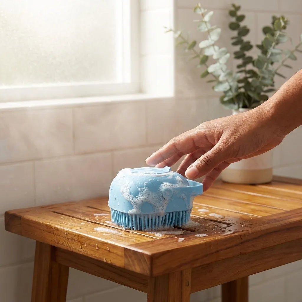 SCRUBBING Soft Silicone Bath Brush
