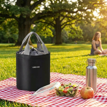 Cylindrical Insulated Lunch Bag