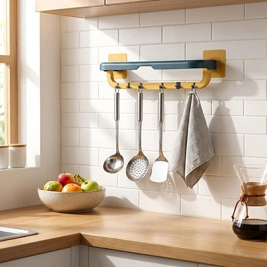 Wall Mounted Towel Holder with Hook