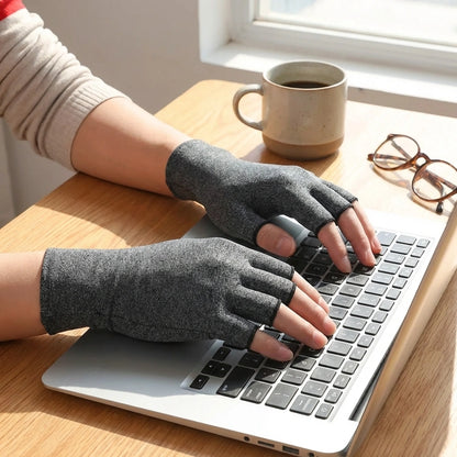 Open-Finger Fabric Gloves